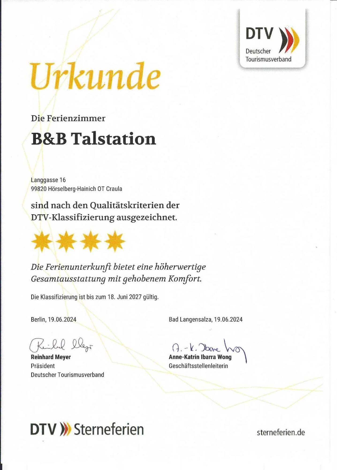 B&B Talstation Horselberg-Hainich Exteriér fotografie